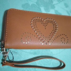 Cute heart clutch purse